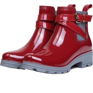 NEW NIP gloryinterest Rain Boots Women Waterproof Chelsea Rain Boots
